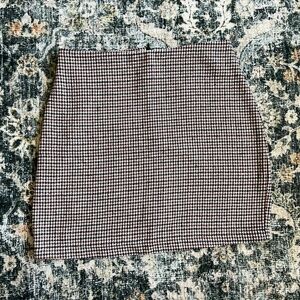 Herringbone Mini Skirt